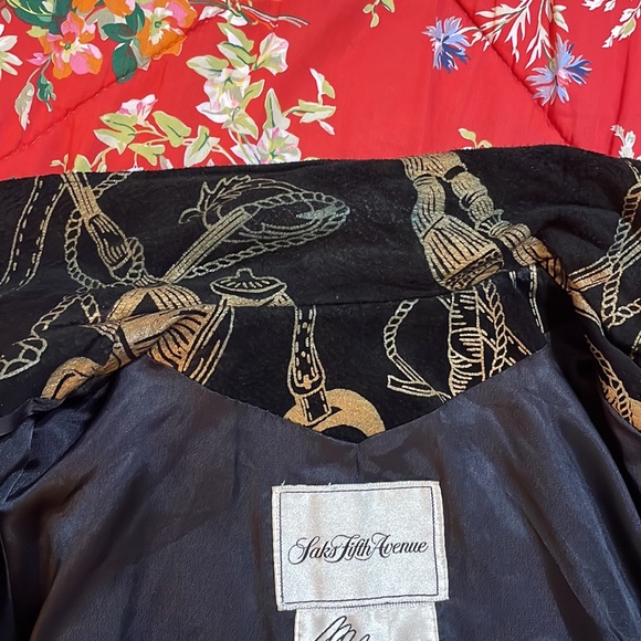 Saks Fifth Avenue Suede Coat - small - Picture 8 of 8